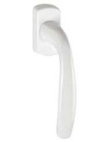 Poignée standard blanche avec 1 carré de 7x35 et 2 vis M5x45