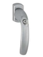 Poignée à clé inox avec 1 carré de 7x35, 2 vis M5x45 et 2 clefs