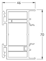 Elargisseur de 40 mm - Blanc RAL 9010