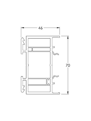 Elargisseur de 40 mm - Chêne Doré