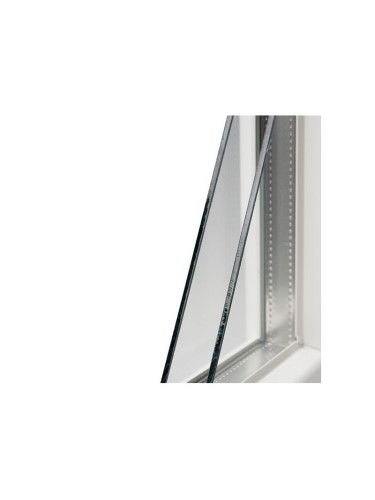 Fenêtre PVC 1 vantail à la française blanche pour tableau 75 x 60 cm tirant droit