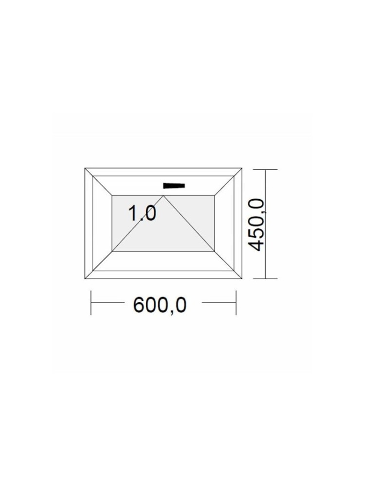 Châssis à soufflet PVC blanc pour tableau 45 x 60 cm