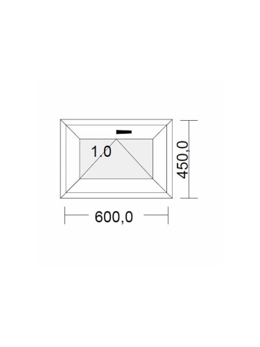 Châssis à soufflet PVC blanc pour tableau 45 x 60 cm