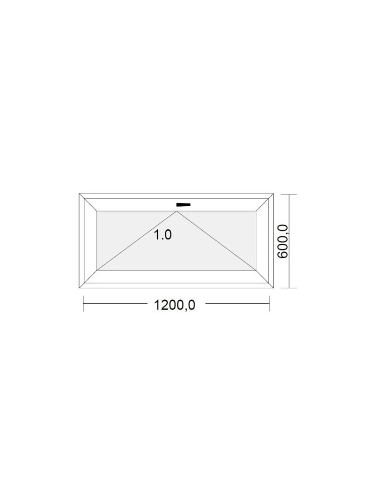 Châssis à soufflet PVC blanc pour tableau 60 x 120 cm