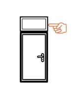 Imposte fixe pour portes d'entrée PVC