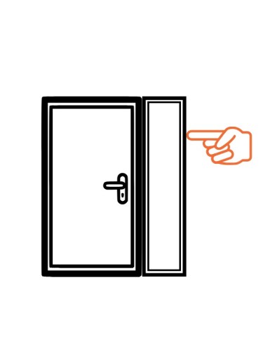 Fixe latéral pour portes d'entrée PVC