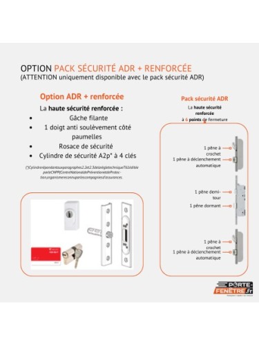 Porte d’entrée PVC NAPY Vitrée – Panneau mouluré & vitrage Delta – Gamme Élégance Tradition