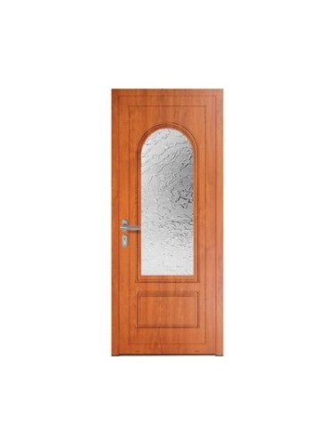 Porte d’entrée PVC MOLY Vitrée – Panneau mouluré & vitrage Delta – Gamme Élégance Tradition