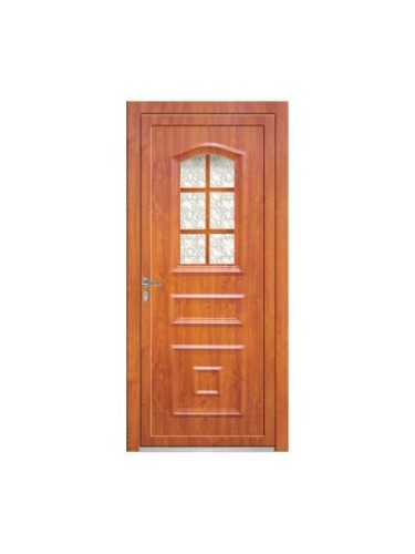 Porte d’entrée PVC DIPSY Vitrée – Panneau mouluré & vitrage Delta – Gamme Élégance Tradition