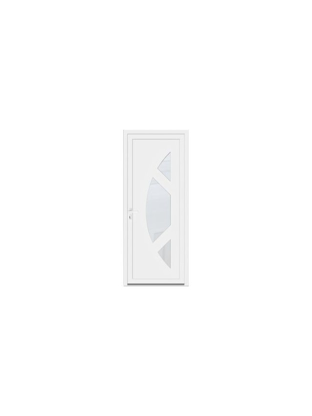 Porte d’entrée PVC contemporaine LICEA sur mesure – Gamme Élégance