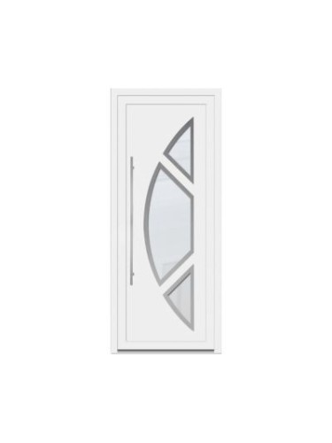 Porte d’entrée PVC contemporaine LICEA sur mesure – Gamme Élégance