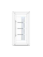 Porte d’entrée PVC contemporaine LUCE sur mesure – Gamme Élégance PE70