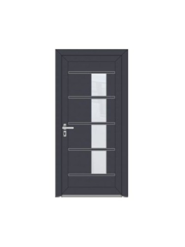 Porte d’entrée PVC contemporaine LUCE sur mesure – Gamme Élégance PE70