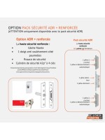 Porte d’entrée PVC contemporaine CYBELINE sur mesure – Gamme Élégance PE70