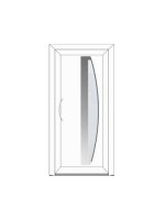 Porte d’entrée PVC contemporaine CYBELINE sur mesure – Gamme Élégance PE70