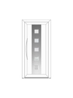 Porte d’entrée PVC contemporaine CARLO sur mesure – Gamme Élégance