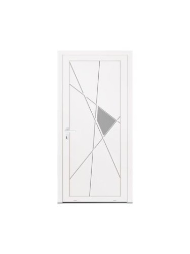Porte d’entrée PVC contemporaine VERA sur mesure – Gamme Élégance