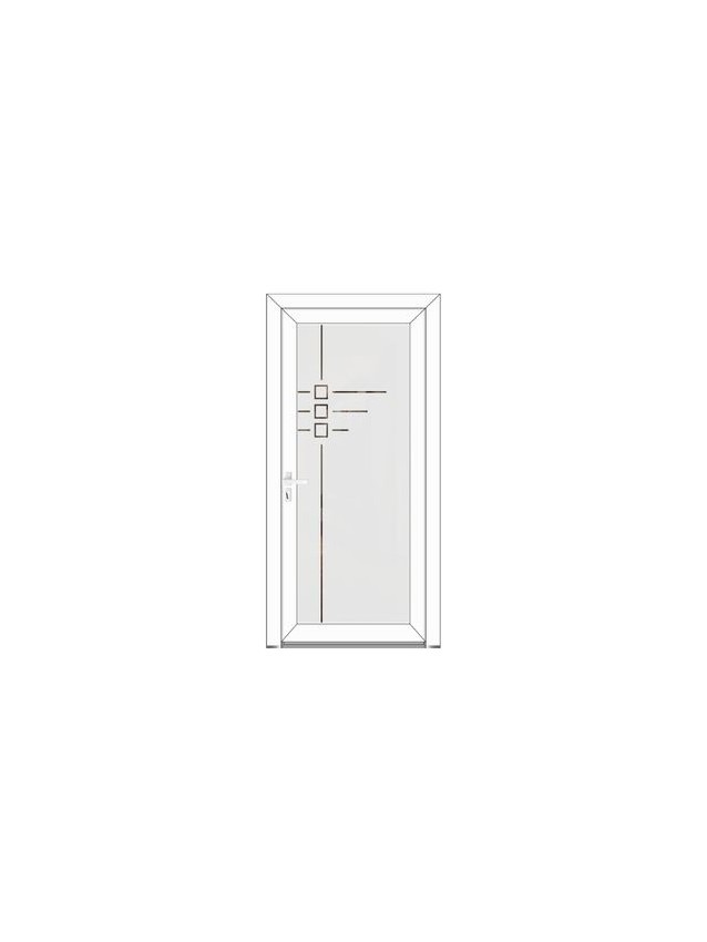 Porte d’entrée PVC CANDICE Style Glass – Vitrage dépoli moderne – Gamme Élégance Style Glass