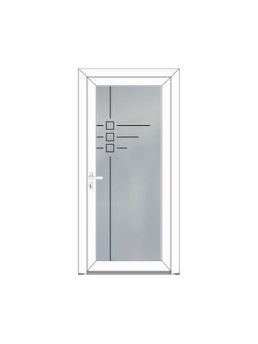 Porte d’entrée PVC CANDICE Style Glass – Vitrage dépoli moderne – Gamme Élégance Style Glass