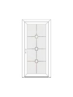 Porte d’entrée PVC CAPUCINE Style Glass – Vitrage dépoli décor harmonieux – Gamme Élégance Style Glass