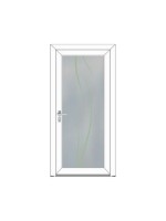 Porte d’entrée PVC APOLLINE Style Glass – Vitrage dépoli décor subtil – Gamme Élégance Style Glass