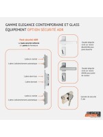 Porte d’entrée PVC NOÉLINE Style Glass – Vitrage dépoli décor délicat – Gamme Élégance Style Glass