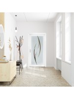 Porte d’entrée PVC NOÉLINE Style Glass – Vitrage dépoli décor délicat – Gamme Élégance Style Glass