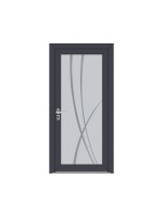 Porte d’entrée PVC CLARENCE Style Glass – Vitrage dépoli décor structuré – Gamme Élégance Style Glass