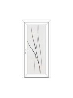 Porte d’entrée PVC CONSTANCE Style Glass – Vitrage dépoli lignes légères et souples – Gamme Élégance Style Glass