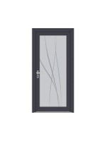 Porte d’entrée PVC CONSTANCE Style Glass – Vitrage dépoli lignes légères et souples – Gamme Élégance Style Glass
