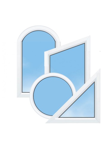 Porte‑Fenêtre PVC 3 Vantaux de Forme – Vantail Seul à Gauche | Gamme Élégance