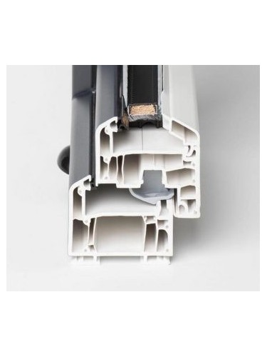 Fenêtre PVC à Soufflet avec Fixe Latéral Gauche sur Mesure – Gamme Élégance